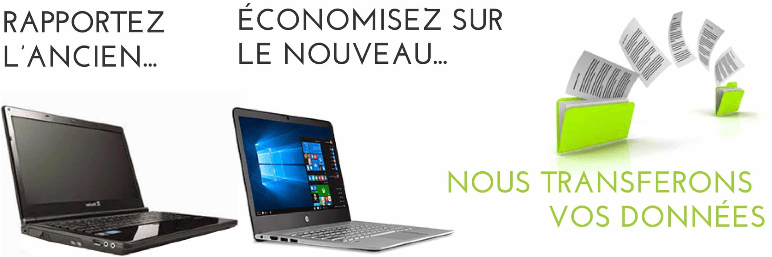 Technicien réparant un ordinateur portable à Québec